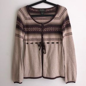 Eddie Bauer Fair Isle Cardigan